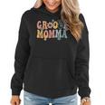 Groovy Momma Retro Mom Matching Family 1St Birthday Party Women Hoodie