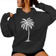 Hawaiian Beach Summer Vacation Palm Tree Women Hoodie