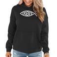 Ichthys Or Ichtus Ixoye Christian Fish Women Hoodie