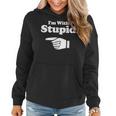 I'm With Stupid Pair Couple Brother Sister Women Hoodie