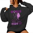 International Women's Day 2024 Floral Woman Girl Silhouette Women Hoodie