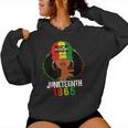 Junenth 1865 Celebrate Freedom Celebrating Black Women Women Hoodie