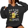 Just A Girl Who Loves Ducks Lovers Outfits Kawaii Animals Women Hoodie