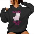 Just A Girl Who Loves Sheep Cute Pink Lamb Women Hoodie