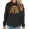 Our Lady Virgen De Guadalupe Virgin Mary Madre Mía Rainbow Women Hoodie