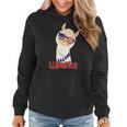 Llamerica Llama Patriotic 4Th Of July Veteran Flag Day Women Hoodie