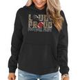 Loud Proud Football Aunt Leopard Print Cheetah Pattern Women Hoodie