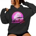 Love Jdm Girl Racer Pink Japanese Modified Race Car Women Hoodie