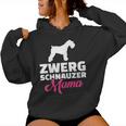 Miniature Schnauzer Mama Kapuzenpullover für Damen