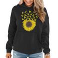 Motocross Sunflower For Biker And Dirt Bike Lover Women Hoodie