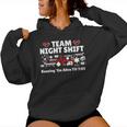 Night Shift Nurse Life Rn Lpn Cna Healthcare Heartbeat Love Women Hoodie