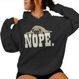 Nope Pug Animal Pet Dog Lover Owner Women Women Hoodie
