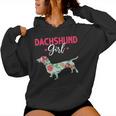 Pet Animal Wiener Sausage Dog Girls Vintage Dachshund Women Hoodie