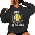 Pop Baseball Softball Of Ball Father's Mother's Day Women Hoodie