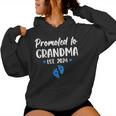 Promoted To Grandma Est 2024 New Grandma Grandmother Boy Women Hoodie