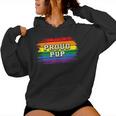 Proud Pup Pride Parade Human Pup Play Colorful Rainbow Dog Women Hoodie