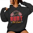 Race Car Birthday Party Matching Family Aunt Pit Crew Women Hoodie