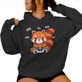 Red Panda Red Panda Gamer Kapuzenpullover für Damen