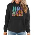 Retro Groovy Hot Mess Express Sarcastic Mom Mother's Day Women Hoodie