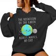 Rotation Of The Earth Makes My Day Science Mens Women Hoodie