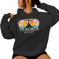School Teacher Off Duty Sunglasses Beach Sunset Summer Women Hoodie