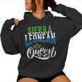 Sierra Leonean Queen Sierra Leonean Sierre Leone Flag Women Hoodie