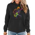 Skeleton Graphic Playing Guitar Rock Band For Women Women Hoodie