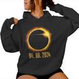 Solar Eclipse 2024 American Totality Astronomy Women Hoodie