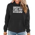 Somebody's Fine Ass Husband Groovy Trendy Dad Women Hoodie