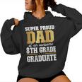 Super Proud Dad Of An Awesome 8Th Grade Graduate 2024 2025 Women Hoodie