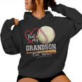 That's My Grandson Out There Baseball Grandma Mother's Day Women Hoodie