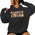 Tootsie Retro Groovy Mama Süße Lustige Oma Zum Muttertag Kapuzenpullover für Damen