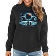 Total Solar Eclipse 2024 Girl Cat Eclipse Women Hoodie