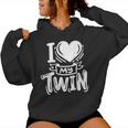 Twins Twin Brother Sister I Love My Twin Women Hoodie