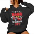 Two Fast Birthday Racing Car Mama Of The Birthday Boy Party Women Hoodie