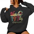 Vintage 1974 Original Parts Cool And 48Th Birthday Women Hoodie