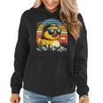 Vintage Cool Duck With Sunglasses & Mountain View Women Hoodie