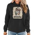 Vintage Messy Bun Let's Go Brandon Women Hoodie