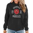 Vintage Retro Groovy Cool Grandmas Have Muscles Christmas Women Hoodie