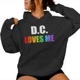 Washington DC Gay Pride Lgbt Rainbow Love Dc Lesbian Women Hoodie