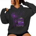 I Wear Purple In Memory Of My Mom Alzheimer's Awareness Women Hoodie