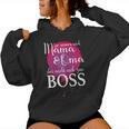 Women's Mama Ist Die Chefin Und Grandma Ist Der Boss Liebe Familie Ceo Kapuzenpullover für Damen