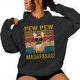 Women's Pew Pew Madafakas French Bulldog Dogs Dadintage Kapuzenpullover für Damen