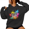 Zebra For In Africa Animal Wild Zoo Horse Women Hoodie