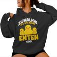 Zuhause Ist Wo Meine Enten Sind Ducks Kapuzenpullover für Damen