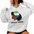 Afro Woman Sierra Leone Flag African Women Hoodie