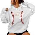 Ball Mama Baseball Softball Mama Damen Raglan Kapuzenpullover für Damen