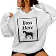 Boss Mare Horse Riding Equestrian Graphic Women Hoodie