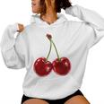 Cherry Red Aesthetic Cherries Trendy Summer Women Women Hoodie