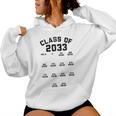 Class Of 2033 Grade Pre-K Grow With Me Handprint Women Hoodie